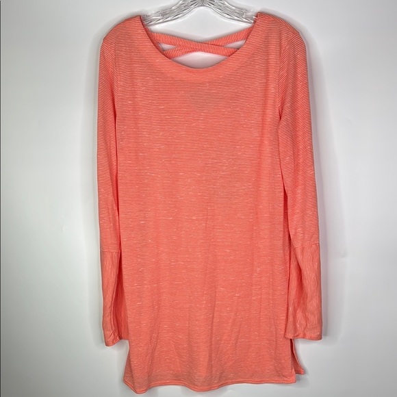 Prana Pink Esme Long Sleeve Lightweight Shirt Size XL NWT - Picture 1 of 11